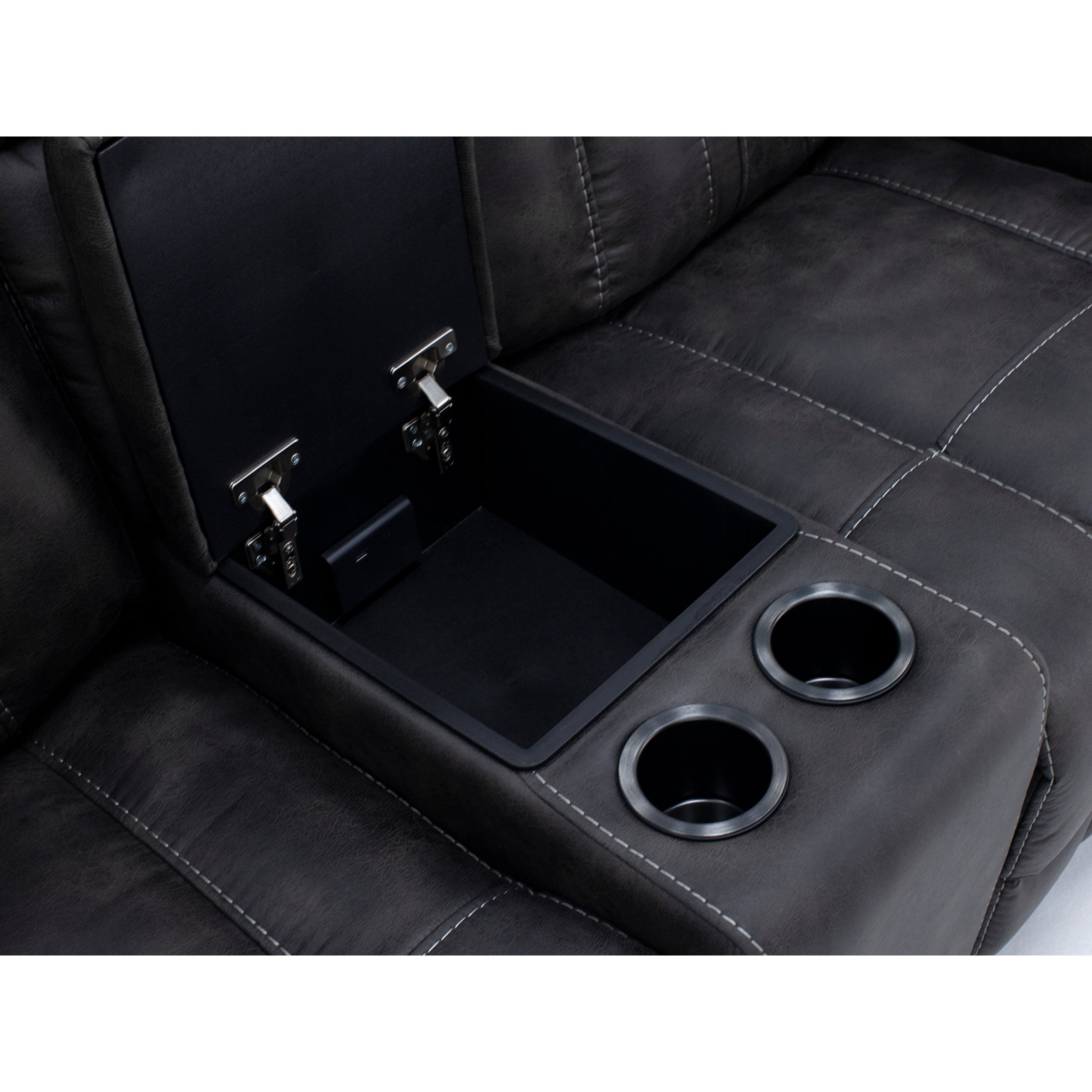 Dakota Power Headrest Zero Gravity Reclining Console Loveseat