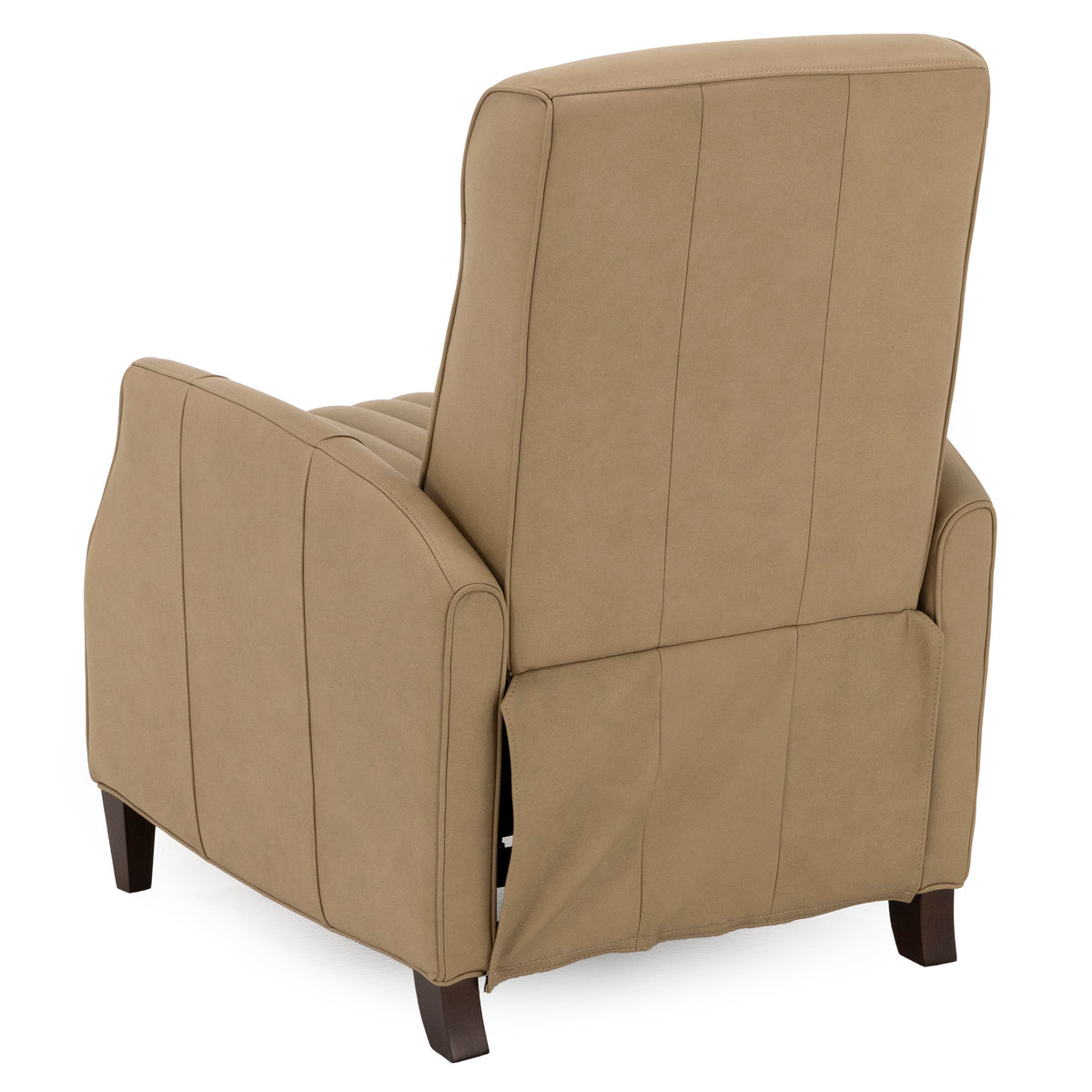 Damon Leather Push Back High Leg Recliner