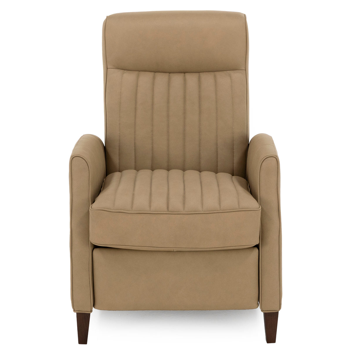 Damon Leather Push Back High Leg Recliner