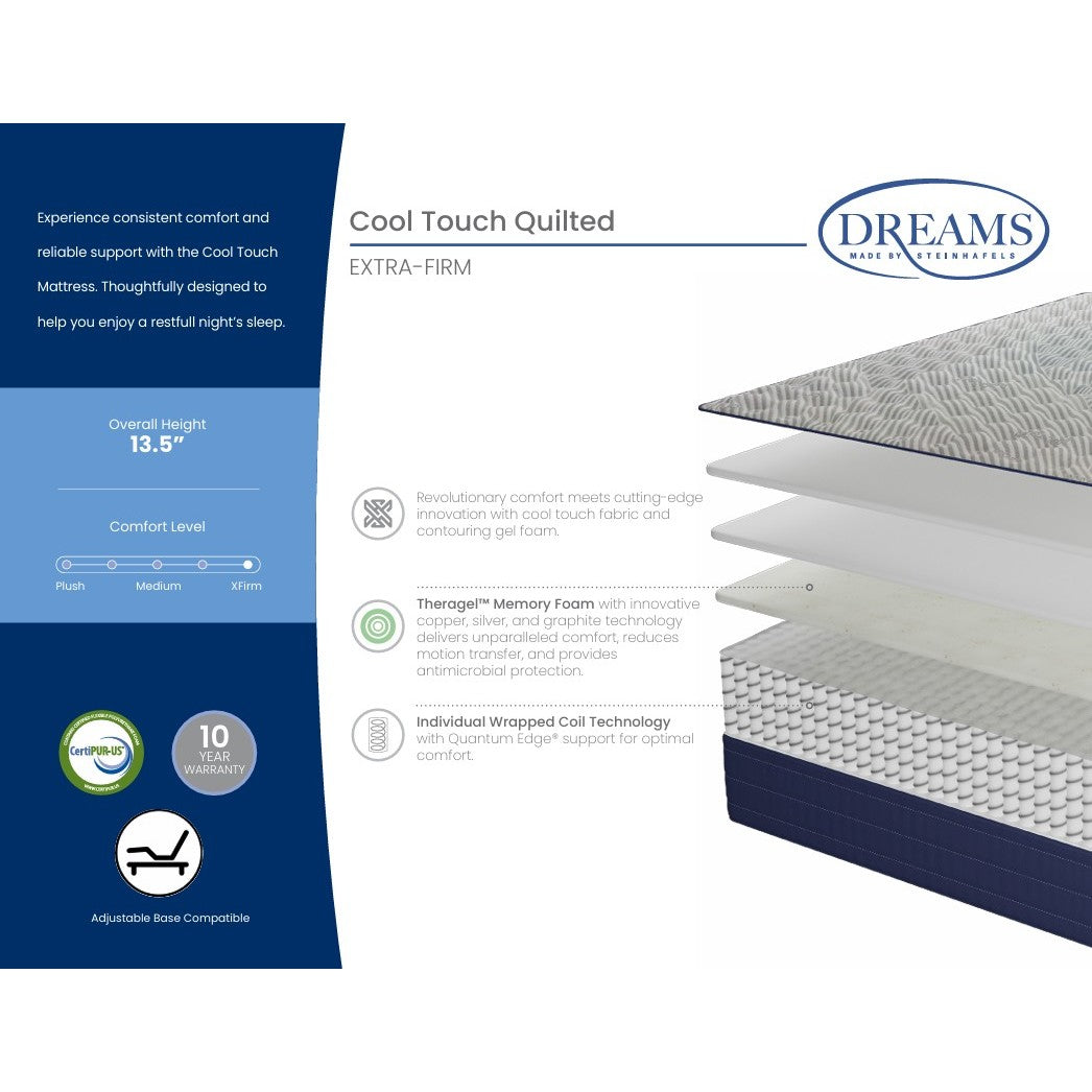 Dreams Cool Touch Quilted Extra Firm