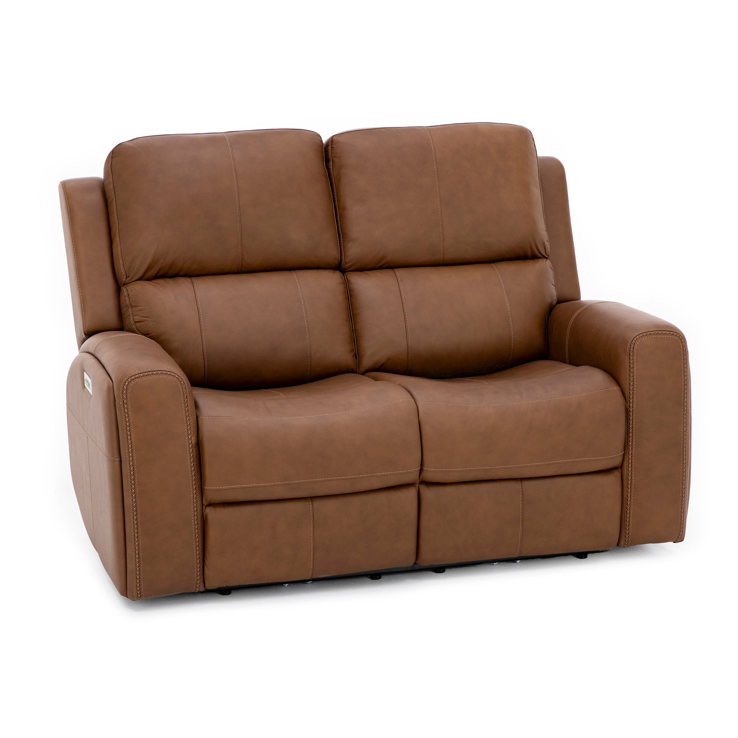 Flexsteel Landon Leather Zero Gravity Fully Loaded Reclining Loveseat