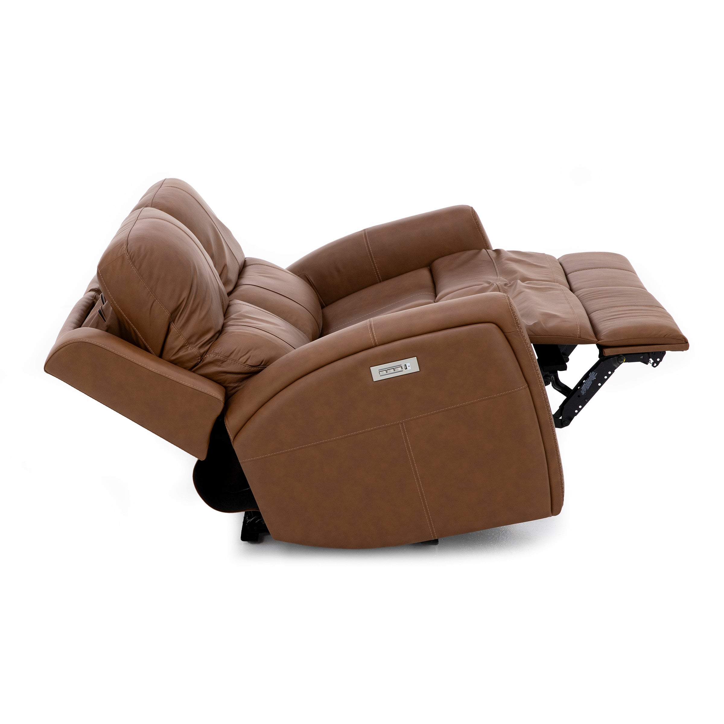 Flexsteel Landon Leather Zero Gravity Fully Loaded Reclining Loveseat