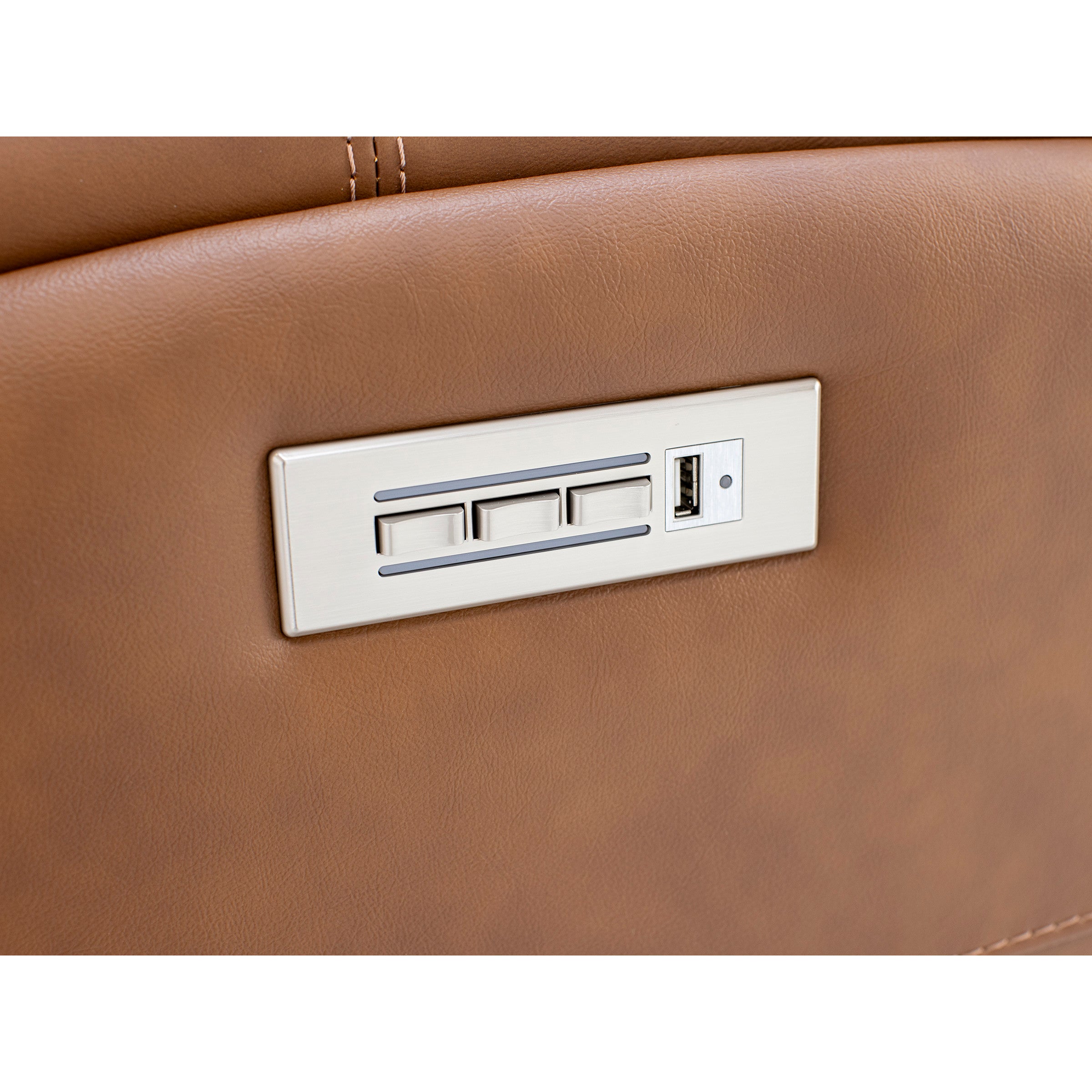 Flexsteel Landon Leather Zero Gravity Fully Loaded Reclining Loveseat