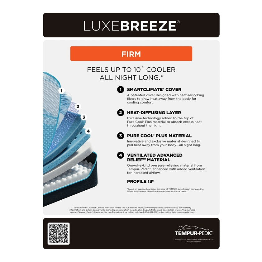 TEMPUR-LUXEbreeze 2.0 Firm