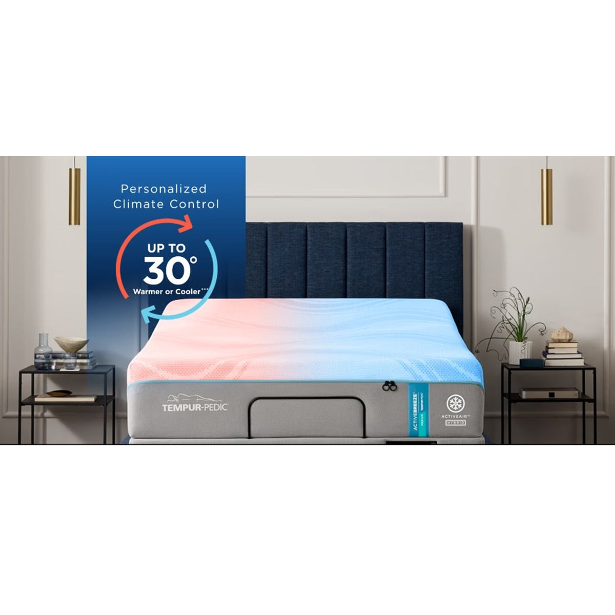 Climate Control TEMPUR-ActiveBreeze® Smart Bed