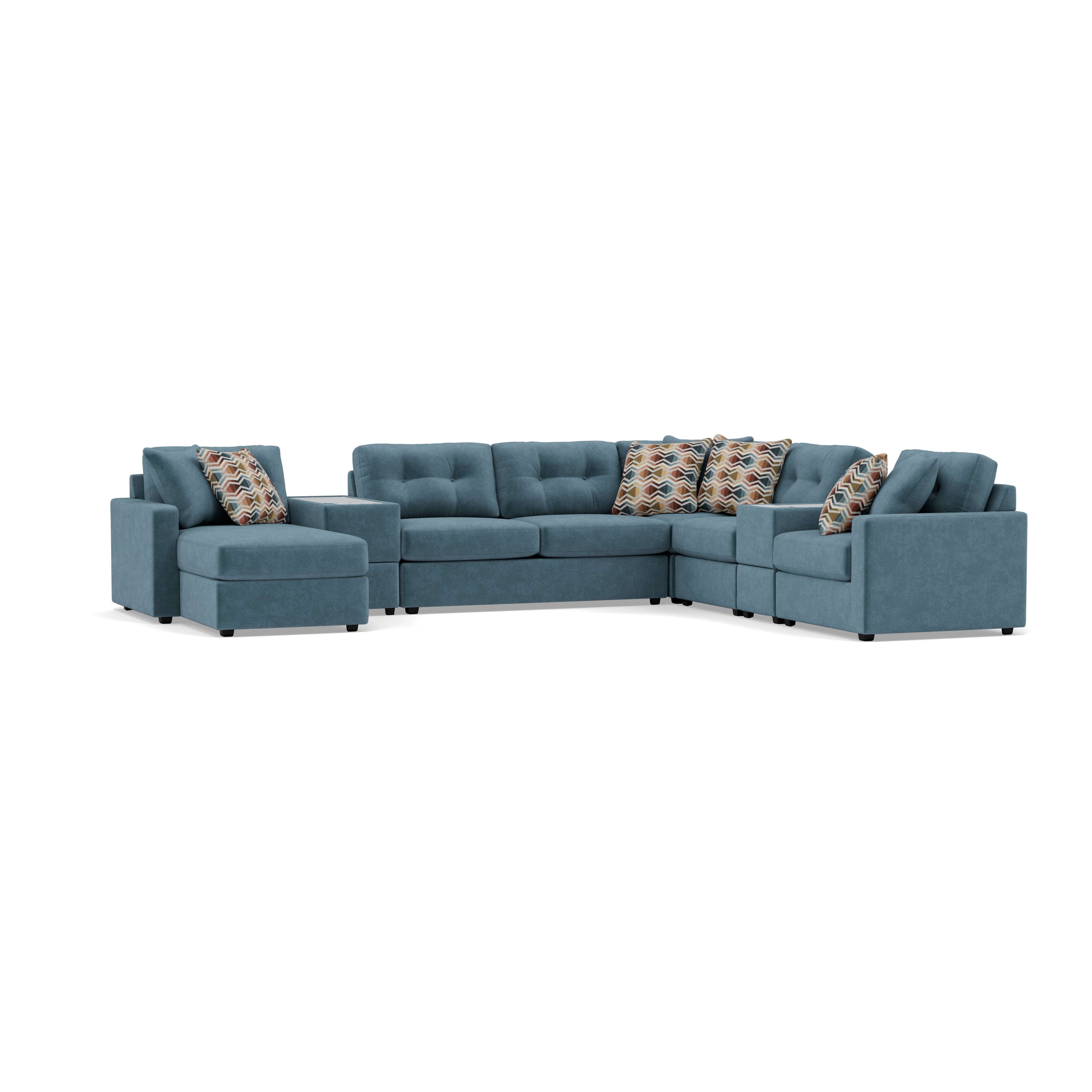 Drew & Jonathan Home Modular One 9-Pc. Sectional With Memory Foam Sleeper