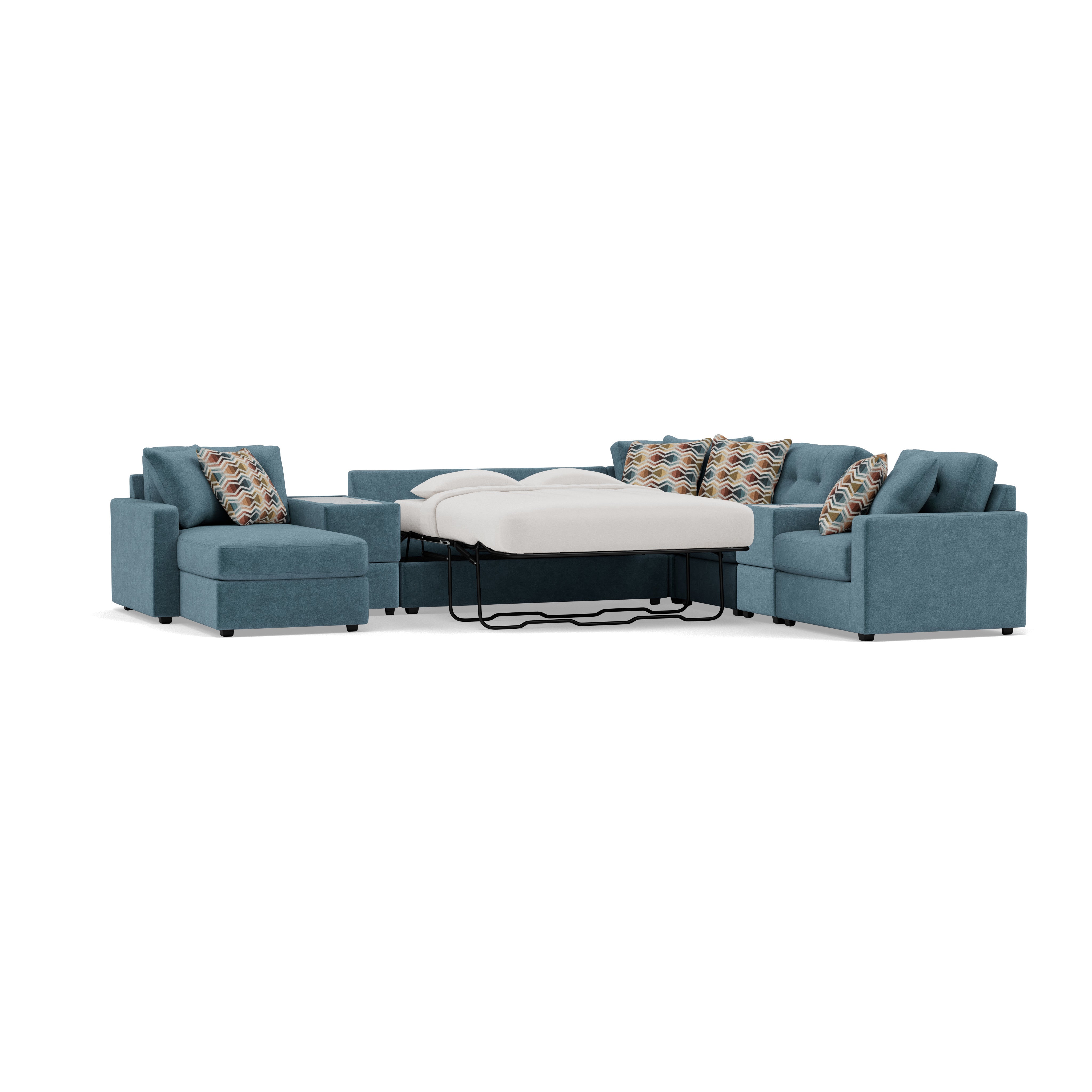 Drew & Jonathan Home Modular One 9-Pc. Sectional With Memory Foam Sleeper
