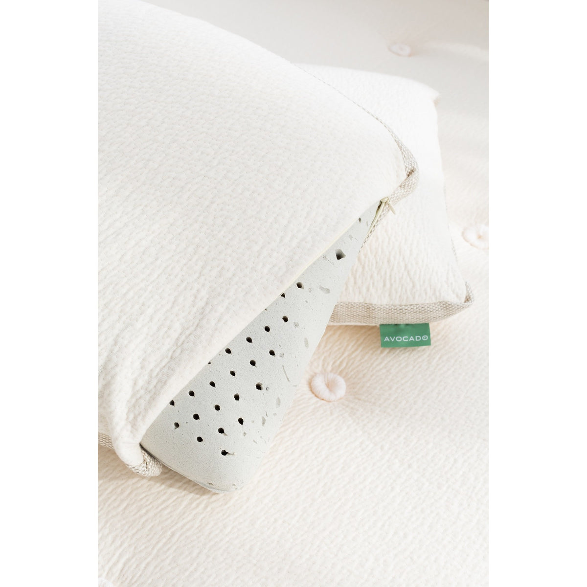 Avocado Molded Latex Pillow