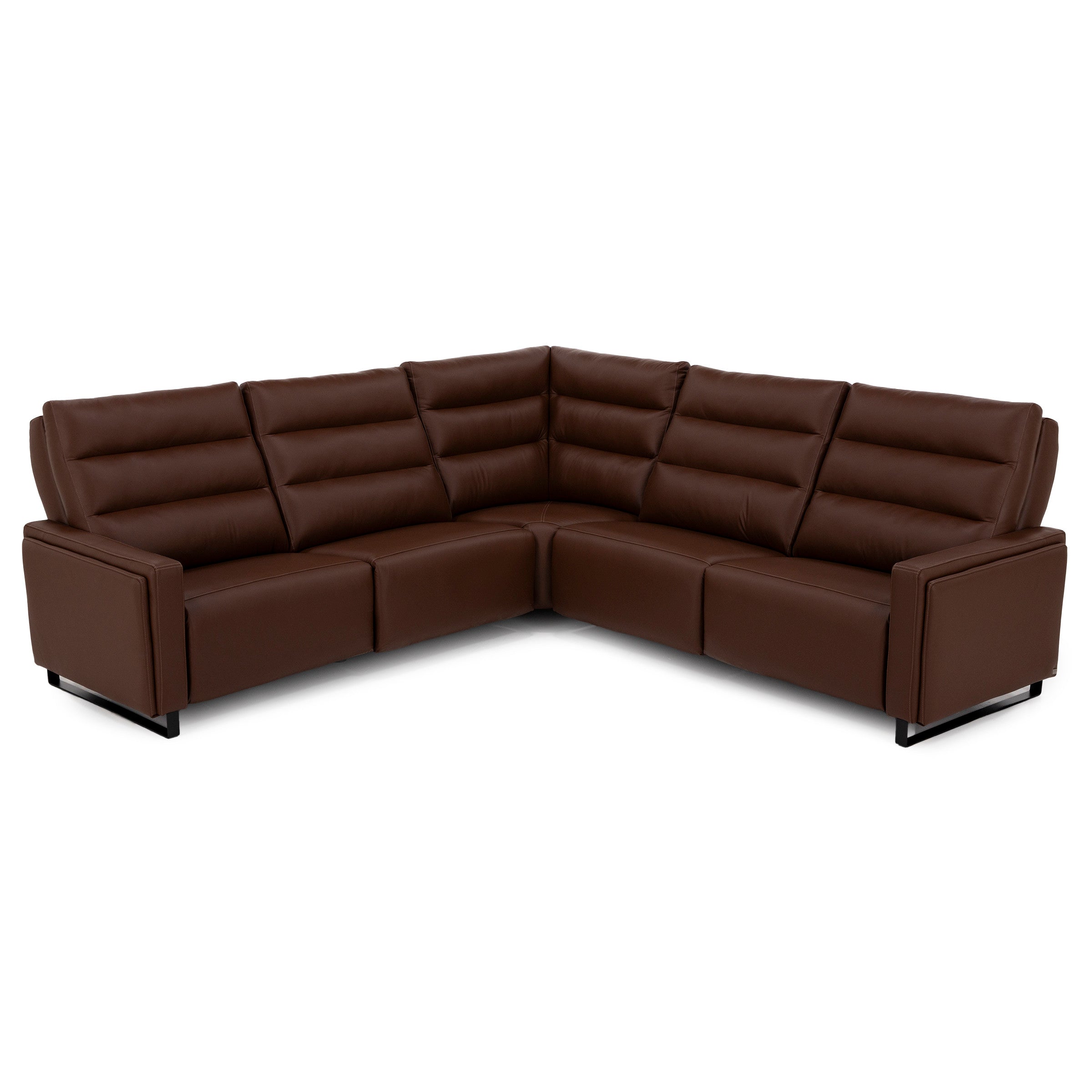 Bombay 5-Pc. Leather Fully Loaded Wall Saver Reclining Modular