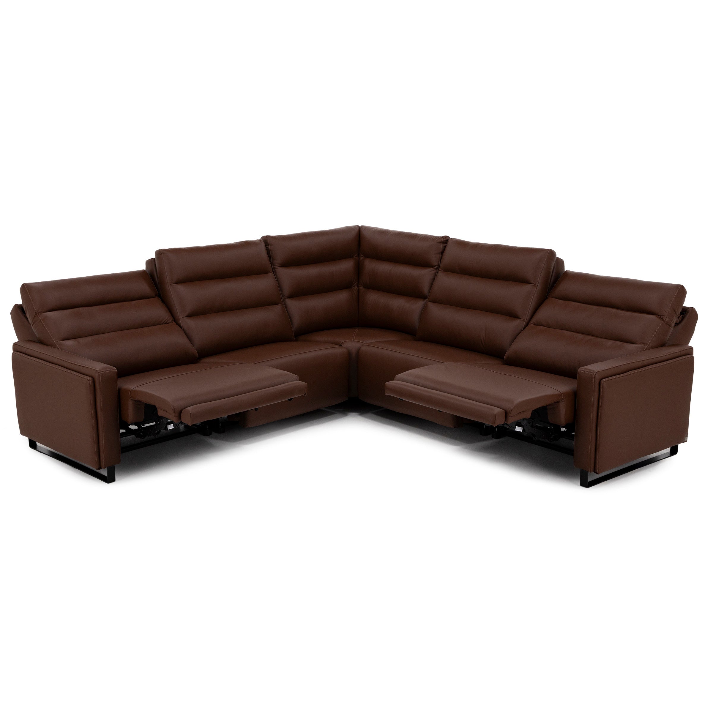 Bombay 5-Pc. Leather Fully Loaded Wall Saver Reclining Modular