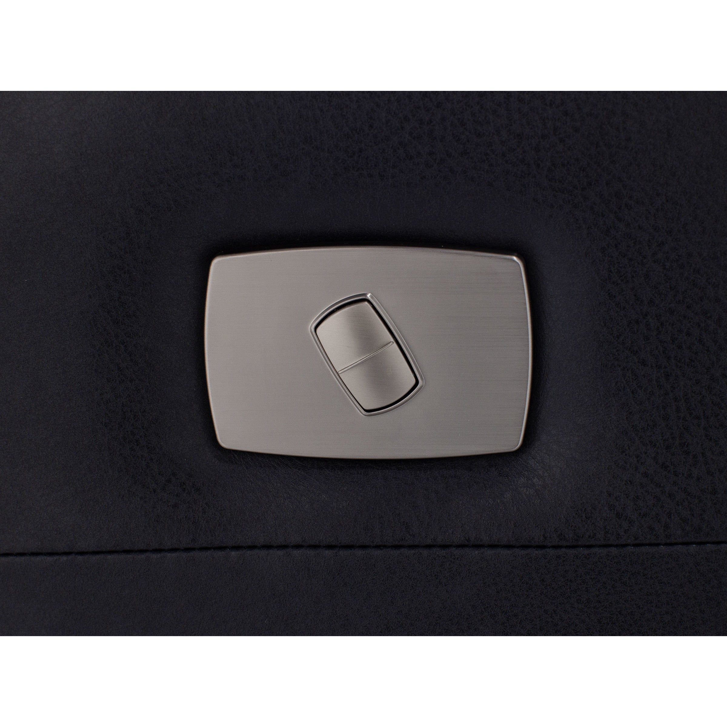 Denver Leather Large Power Recline and Lumbar Swivel Glider with Glide Locker