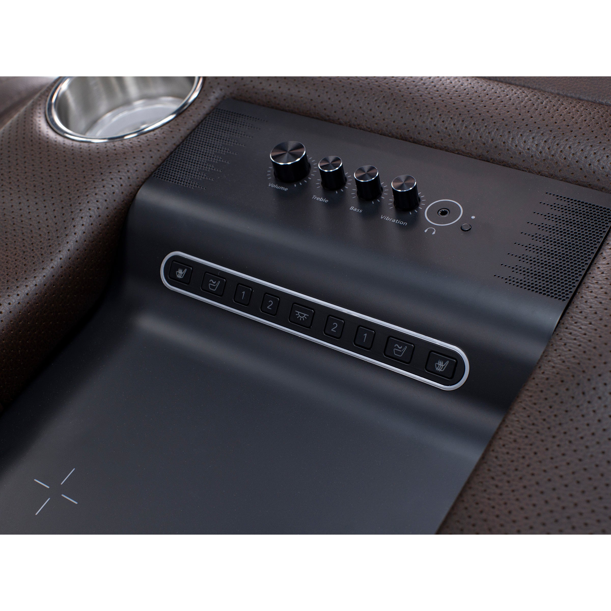 Luke Loaded Zero Gravity Reclining Sofa With Immersive Audio, Drop Down Table, Heat, Massage