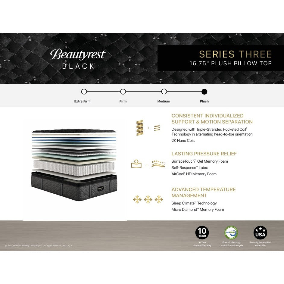 Beautyrest Black Series 3 Plush Pillowtop
