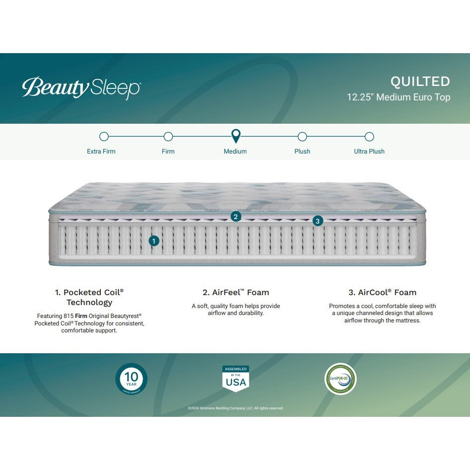 Beauty Sleep Dream Weaver Medium EuroTop