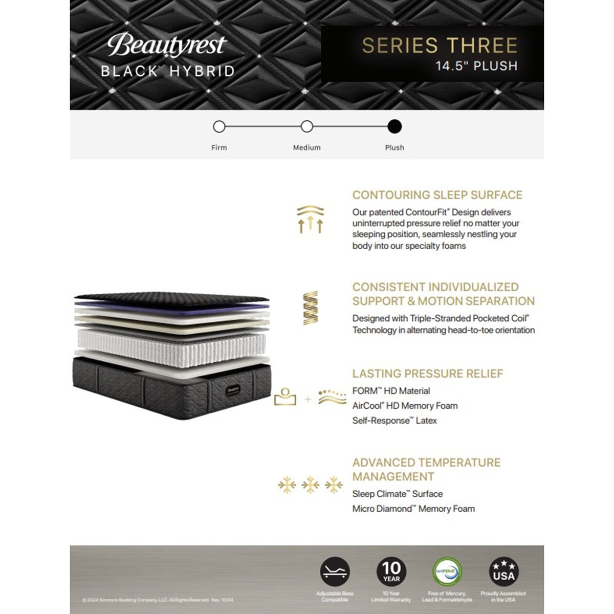 Beautyrest Black Series 3 Hybrid Plush