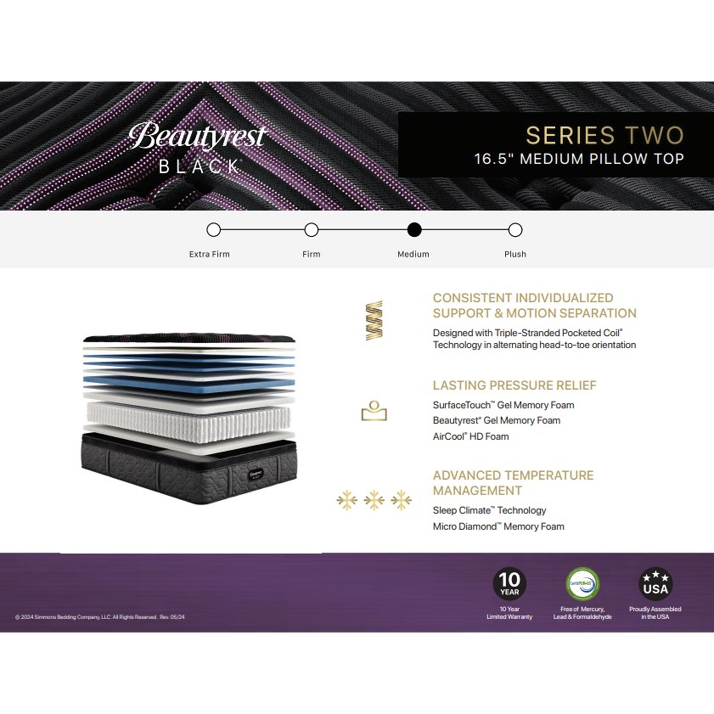 Beautyrest Black Series 2 Medium Pillowtop