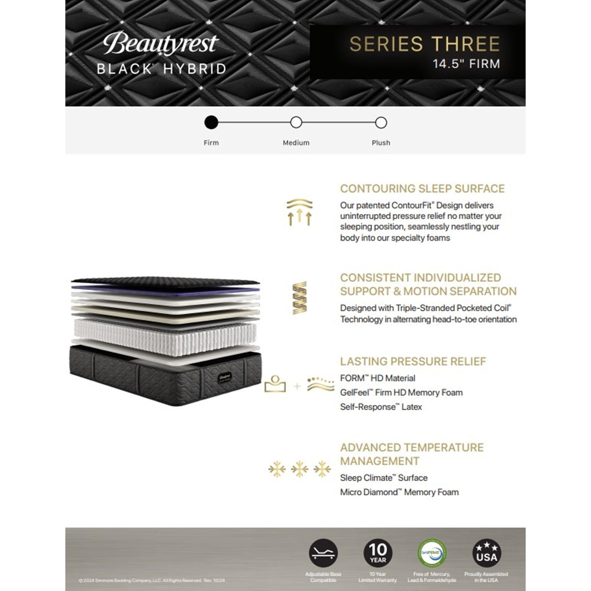 Beautyrest Black Series 3 Hybrid Firm
