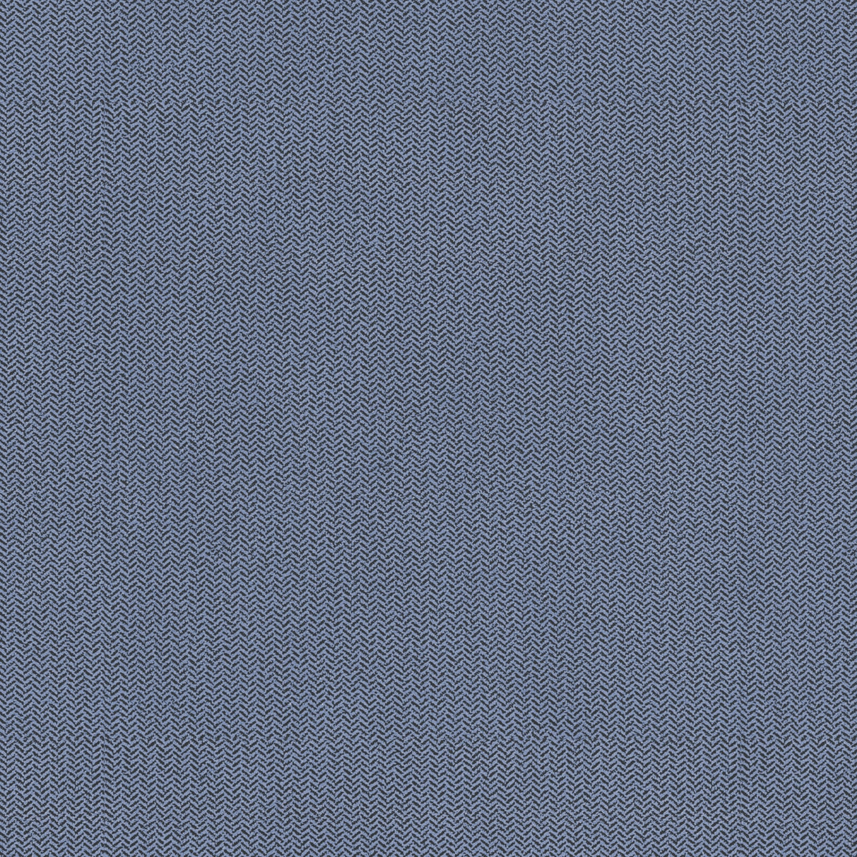 Blue fabric with a small herringbone pattern.