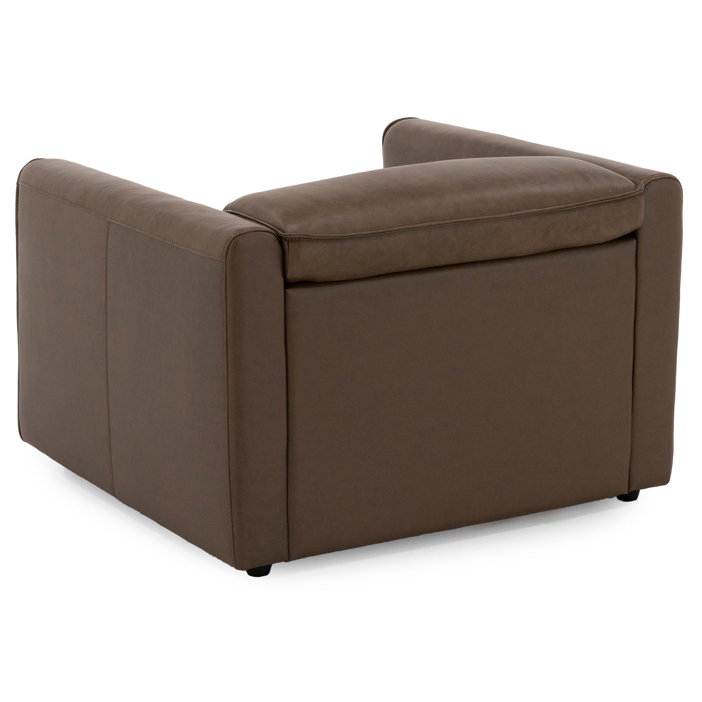 Dallas Leather Power Headrest Wall Saver Wide Recliner in Portobello