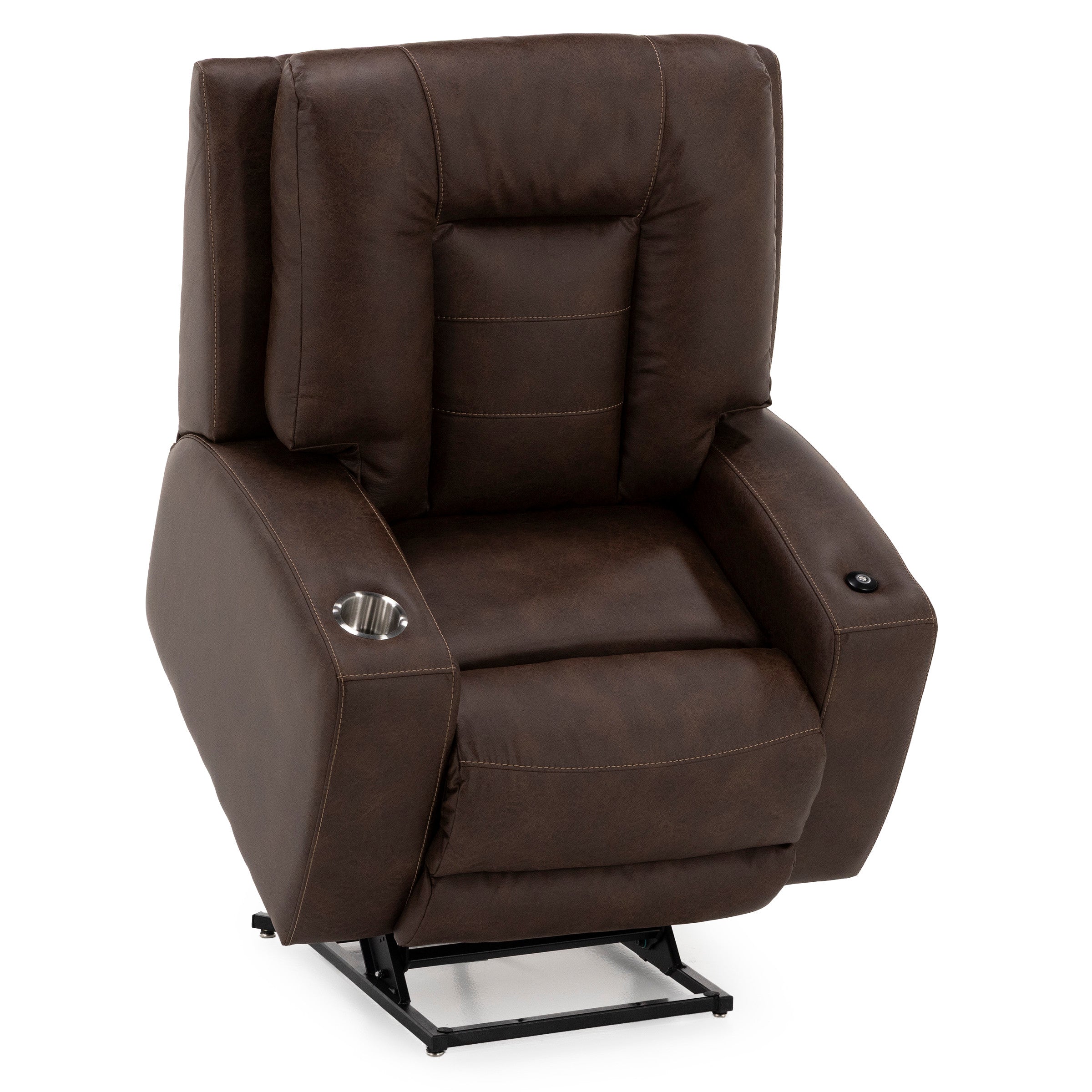 Becks Power Headrest Lay Flat Lift Chair w Massage And Tray