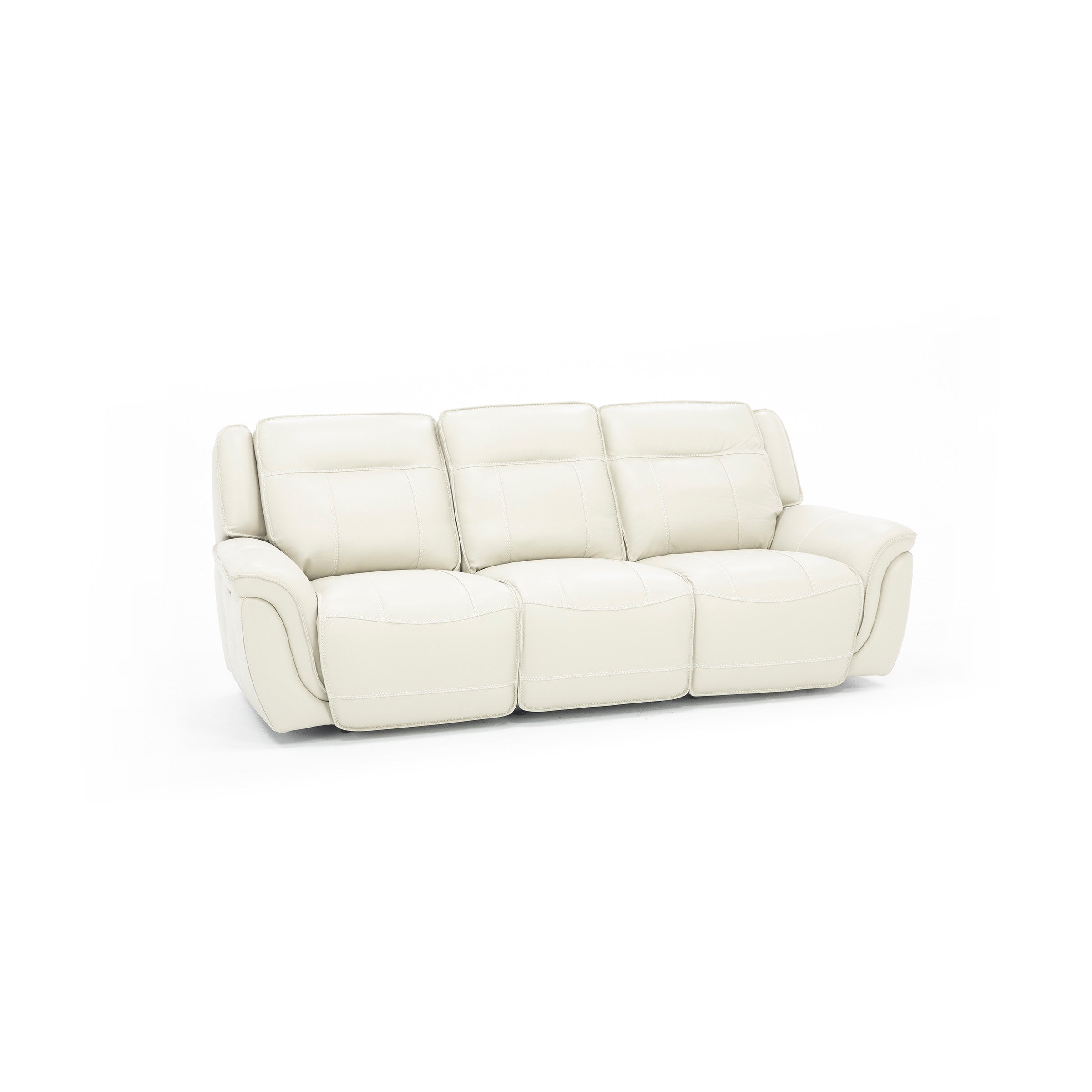 Arthur Leather Power Headrest Console Reclining Loveseat