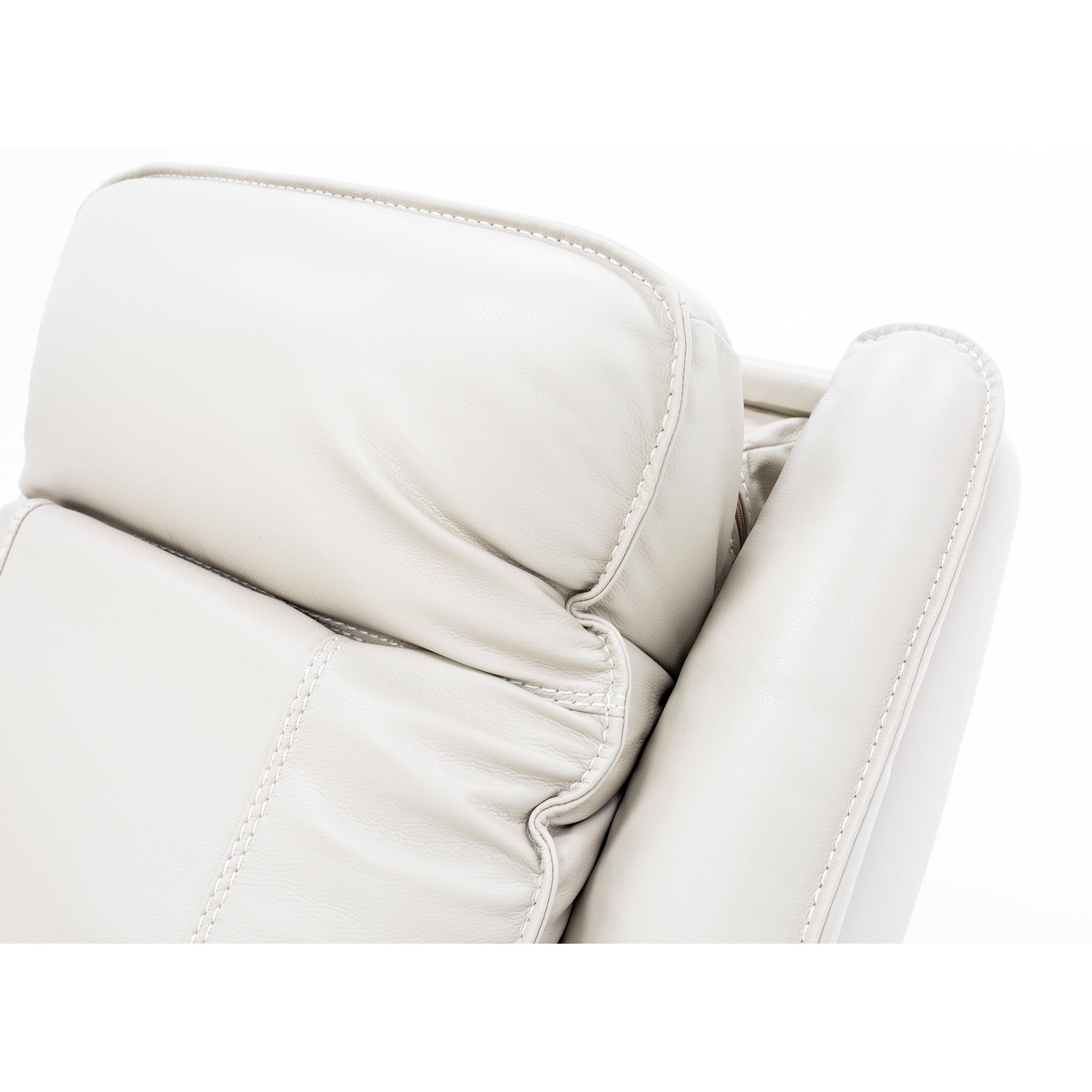 Arthur Leather Power Headrest Console Reclining Loveseat