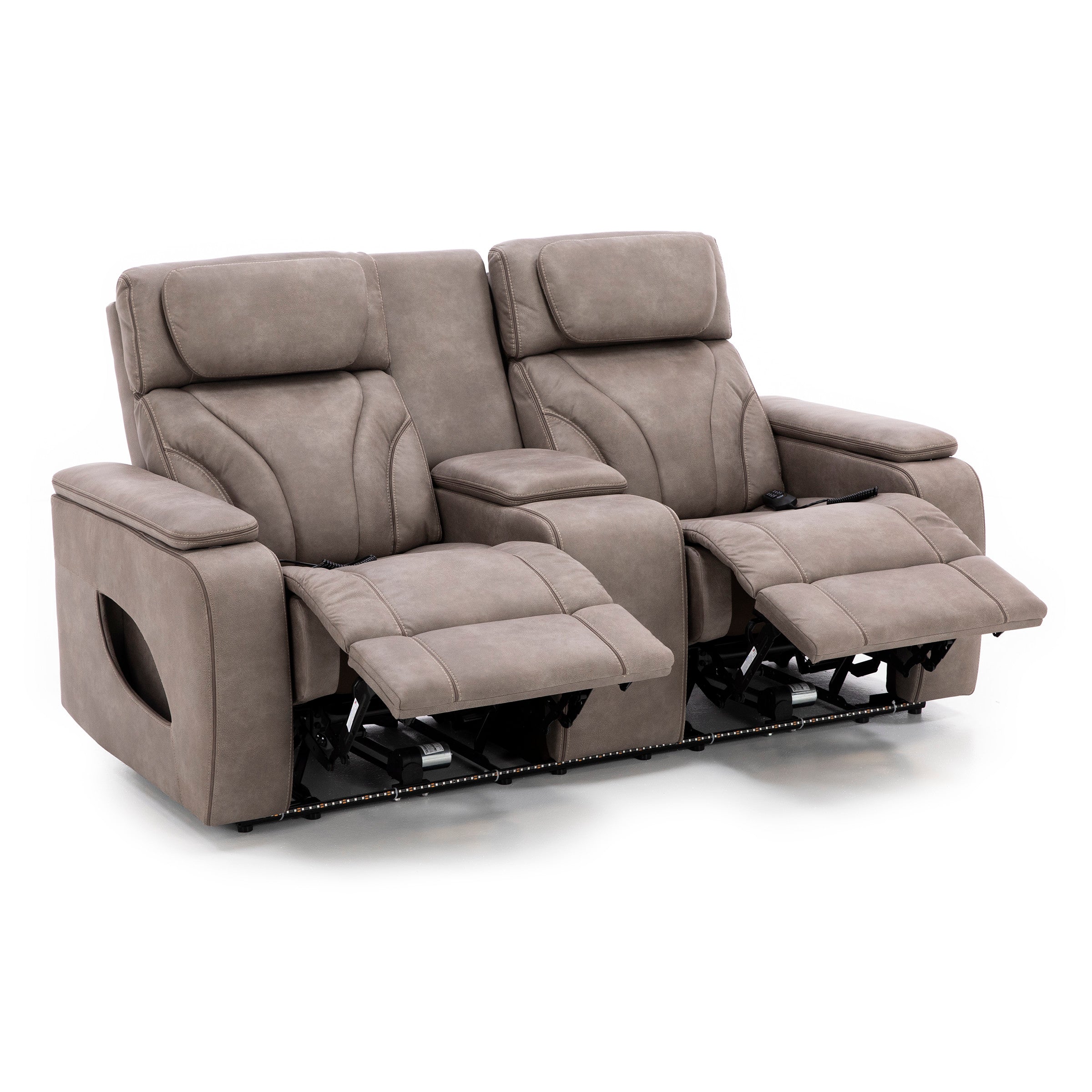 Torino Fully Loaded Zero Gravity Reclining Console Loveseat