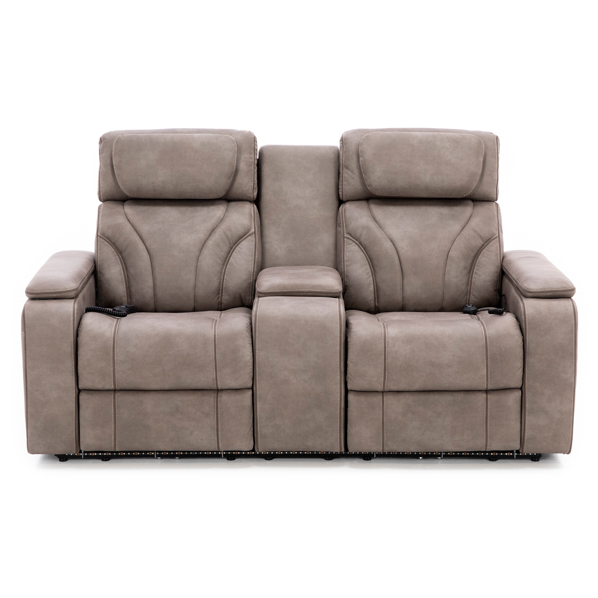 Torino Fully Loaded Zero Gravity Reclining Console Loveseat