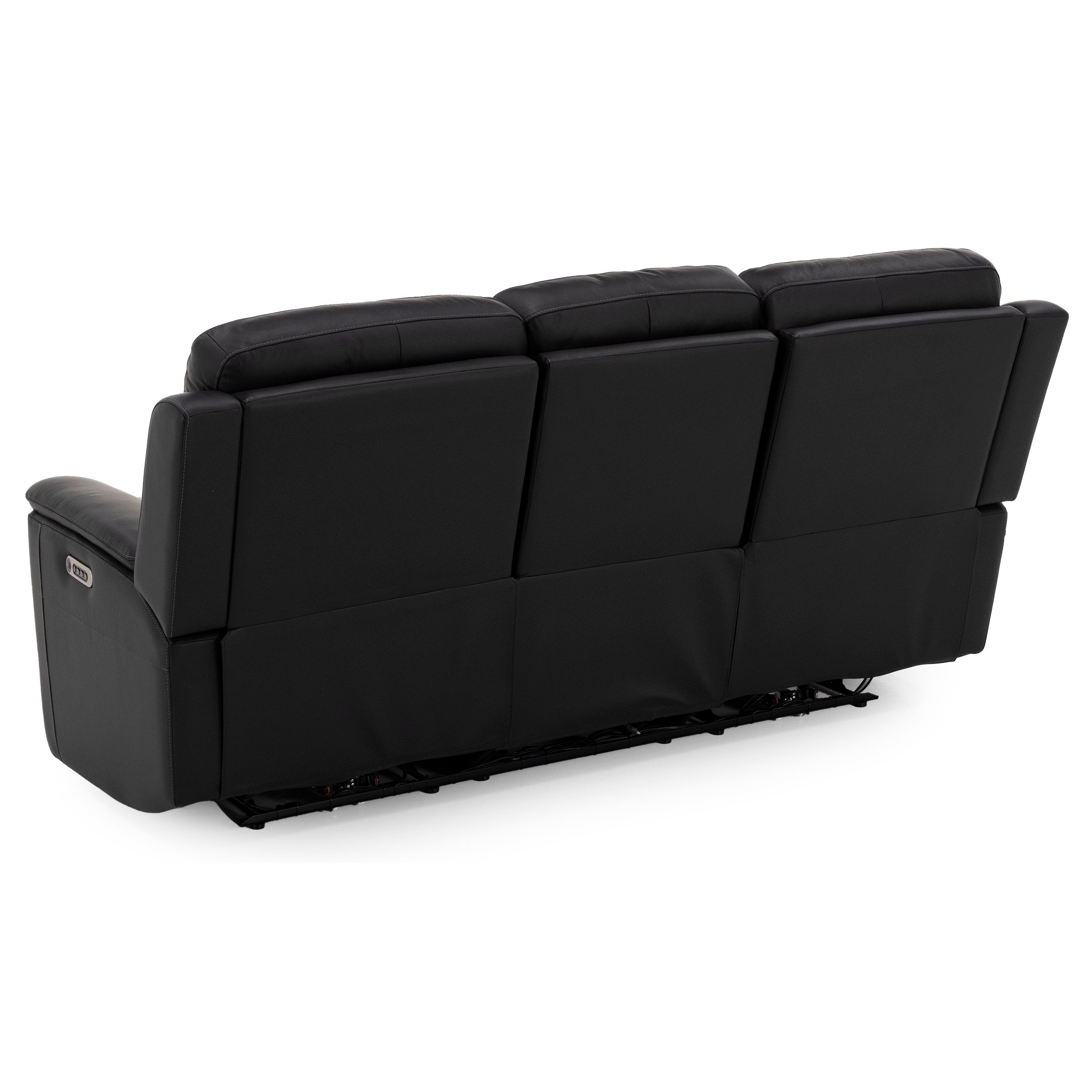Flexsteel Hank Leather Fully Loaded Zero Gravity Reclining Sofa With Drop Down Table