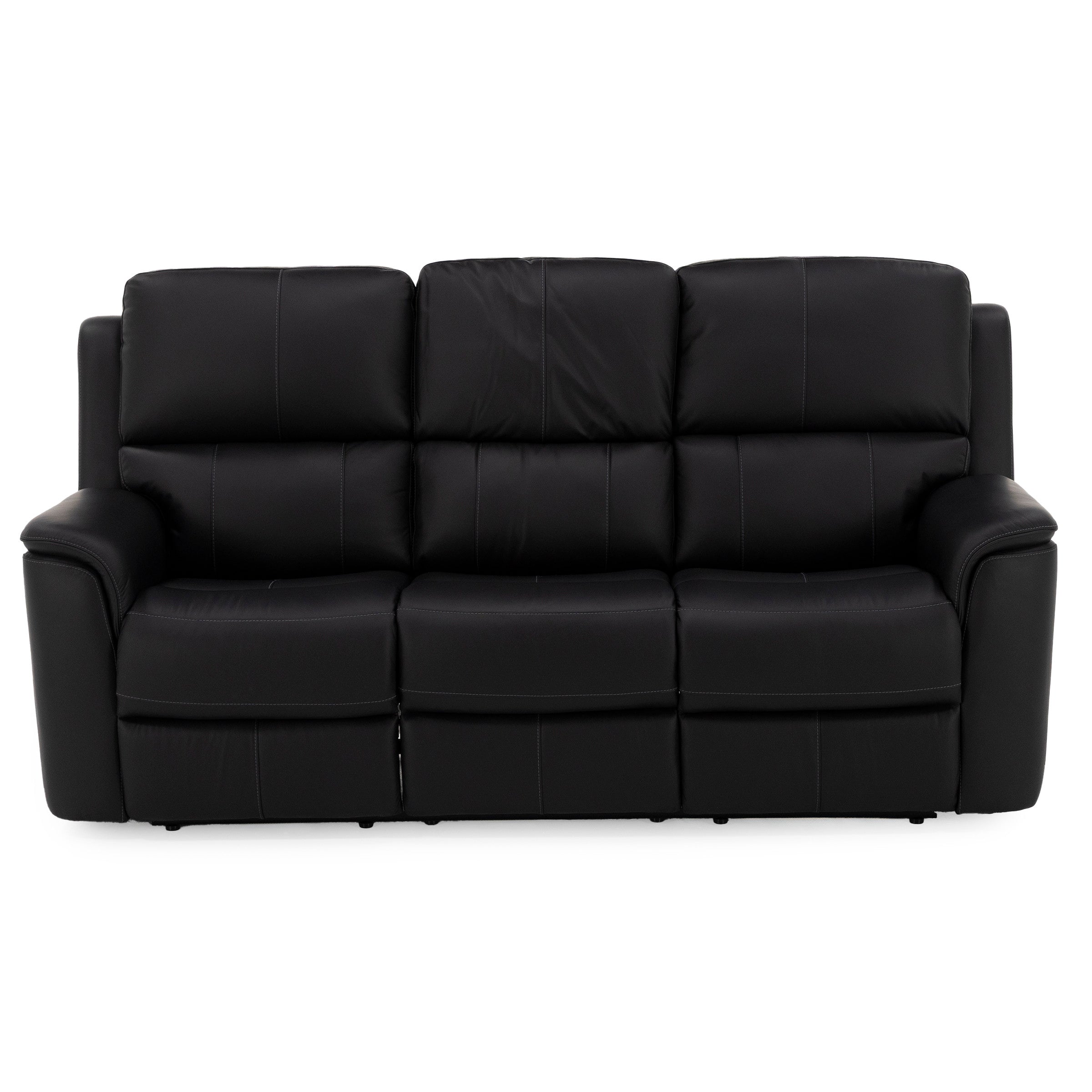 Flexsteel Hank Leather Fully Loaded Zero Gravity Reclining Sofa With Drop Down Table
