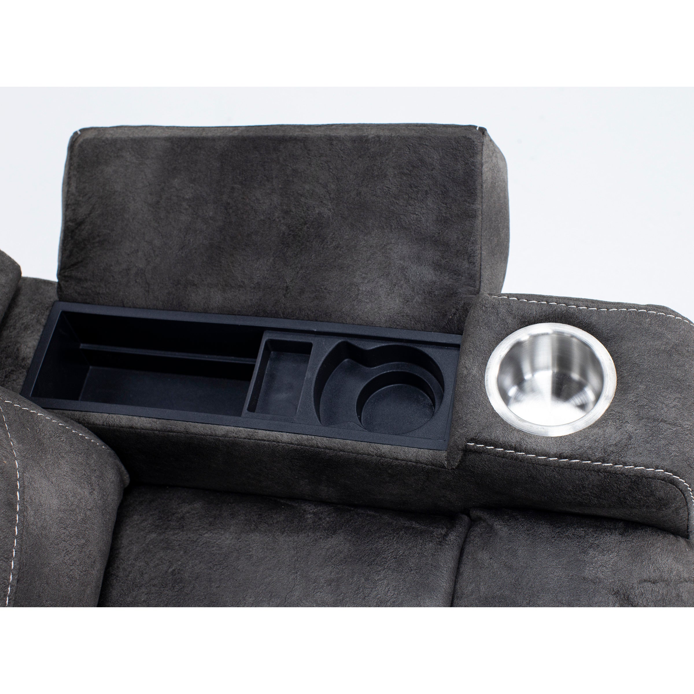 Beau Wide Power Recliner With Cupholders, Storage And Wireless Charging