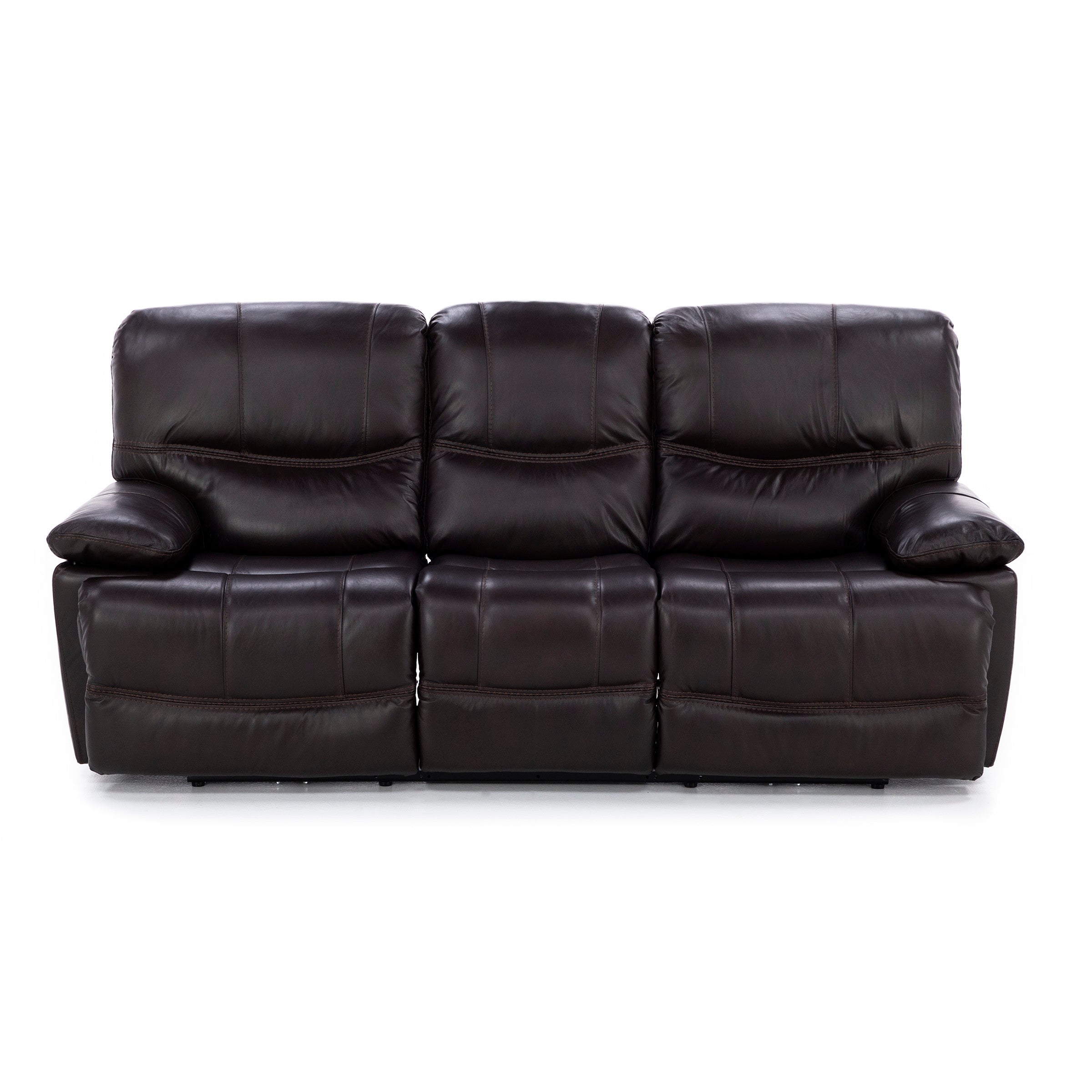 Denver Leather Zero Gravity Power Reclining Sofa